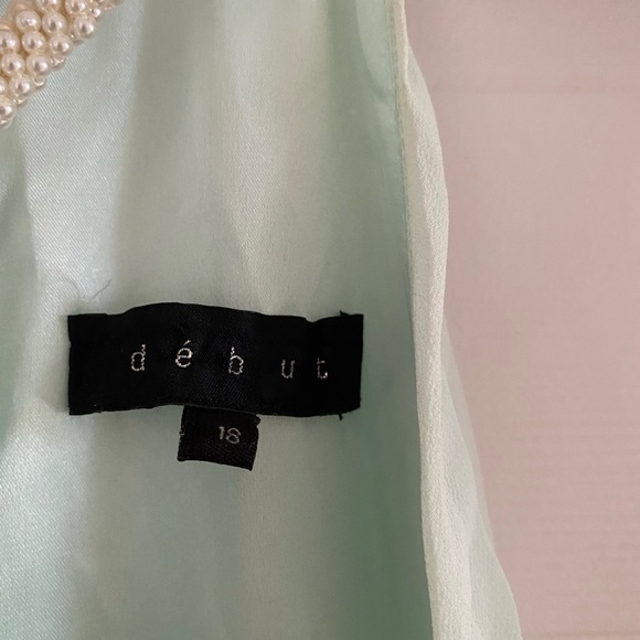 Mint green bridesmaid dress. - Picture 3 of 4